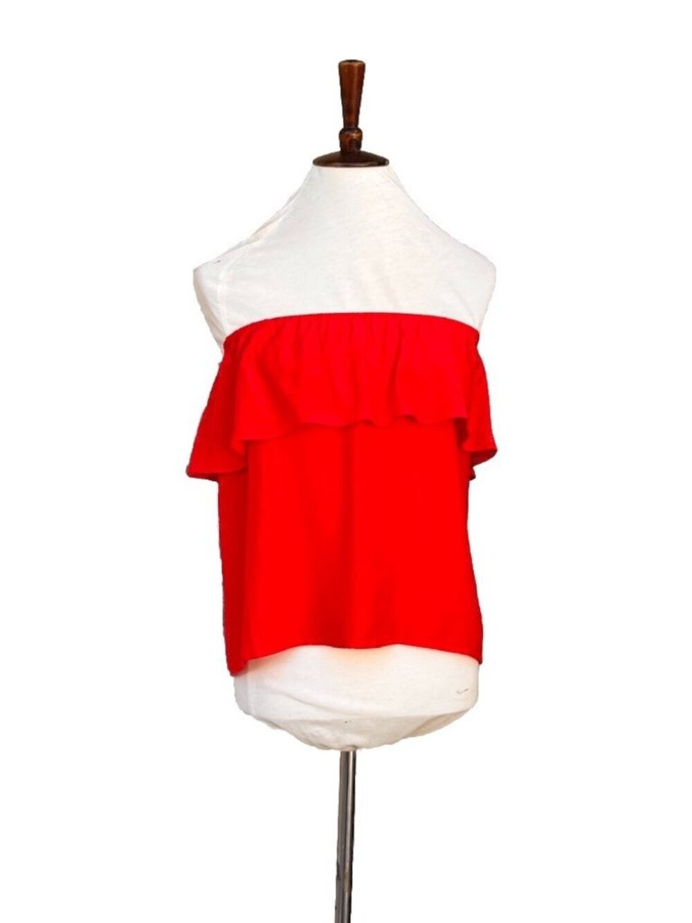 Nasty Gal Private Practice Strapless Ruffle Tube Top Red Size M Women's NWT - Picture 12 of 13